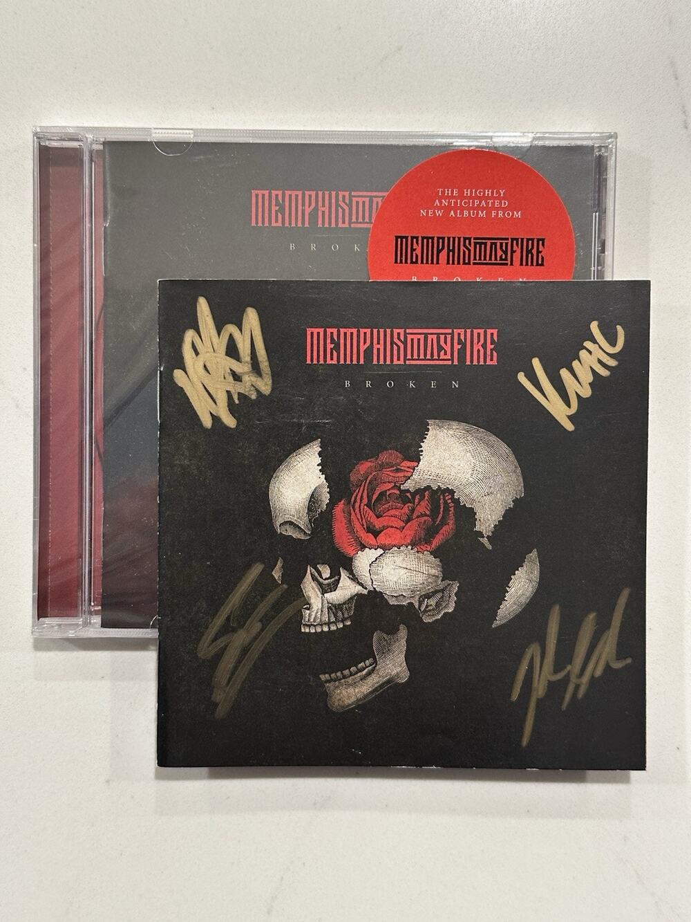 Memphis May Fire Broken CD SIGNED AUTOGRAPHED #3